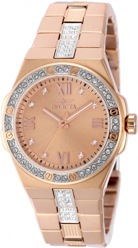 Invicta Quartz Specialty Rose Gold Dial Women's Watch 50190