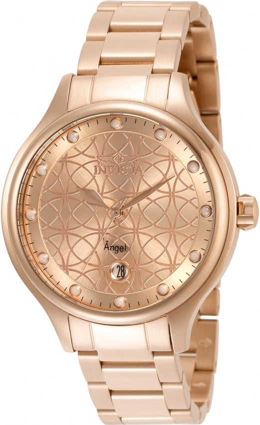 Invicta Quartz Angel Rose Gold Dial Women's Watch 35826