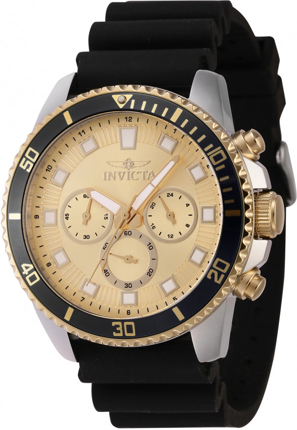 Invicta Quartz Pro Diver Gold Dial Men's Watch 46128