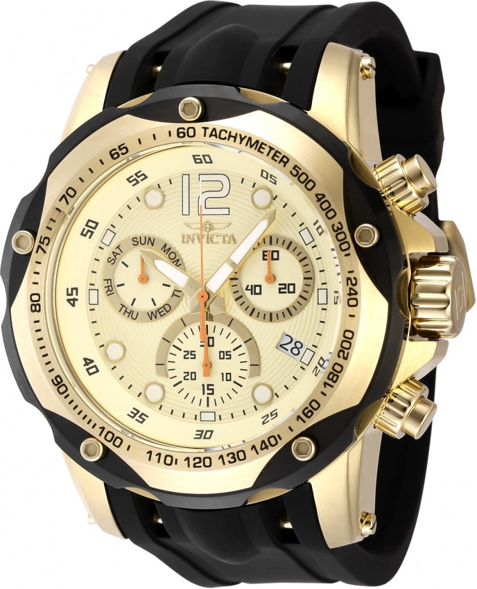 Invicta Quartz Speedway Gold Dial Men's Watch 48910