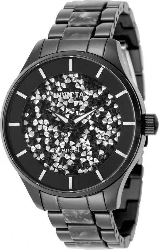 Invicta Quartz Angel Black Dial Women's Watch 50596