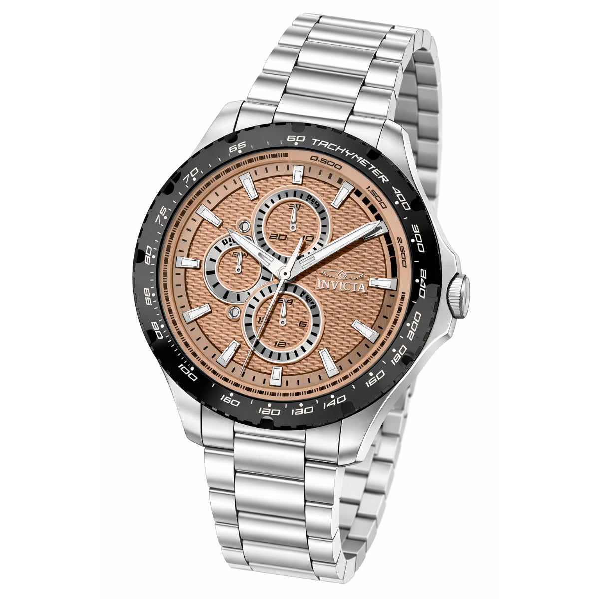 Invicta Quartz Aviator Pink Dial Men's Watch 50102