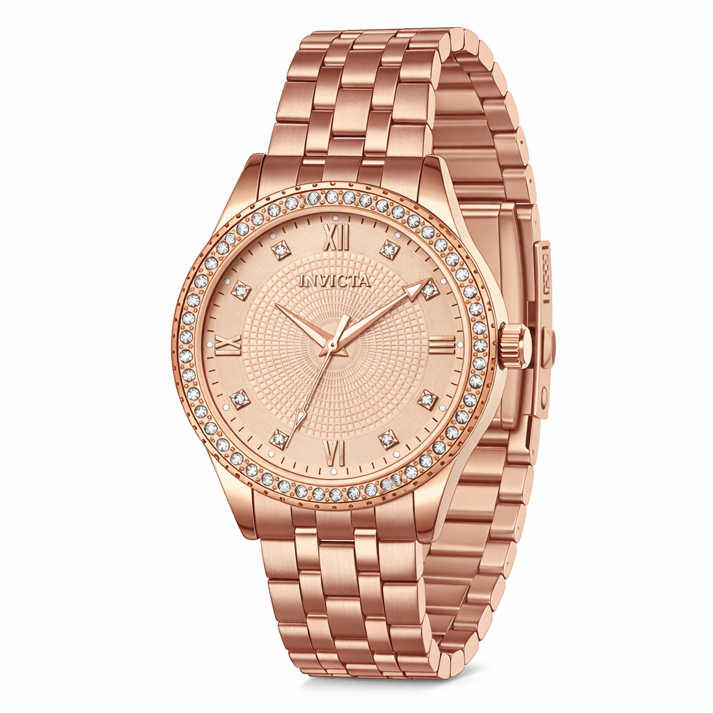 Invicta Quartz Specialty Rose Gold Dial Women's Watch 69221
