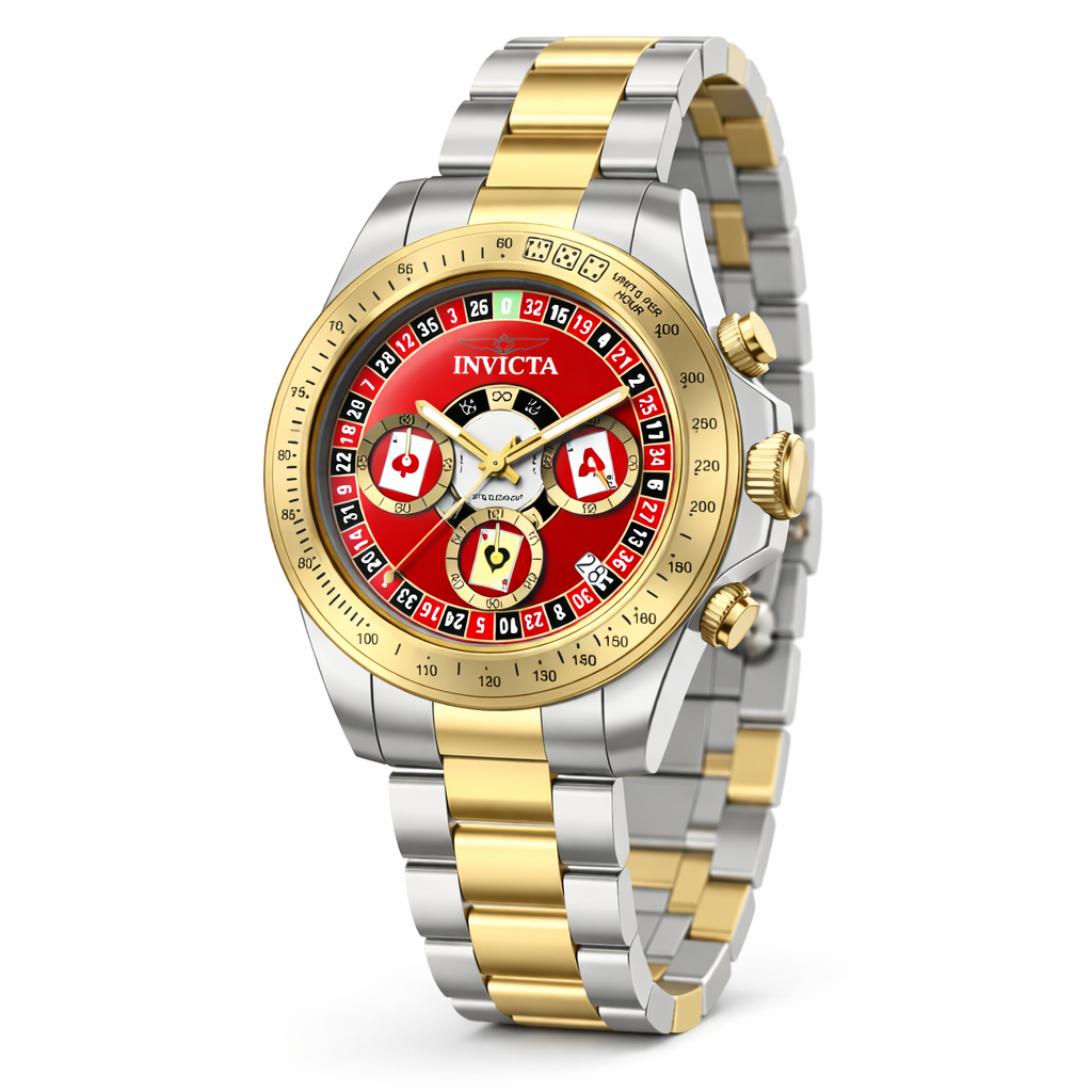 Invicta Quartz Speedway Red Dial Men's Watch 50495