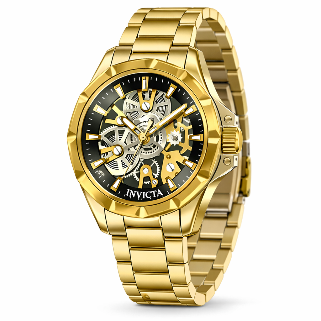 Invicta Quartz Objet D Art Black Dial Men's Watch 50380