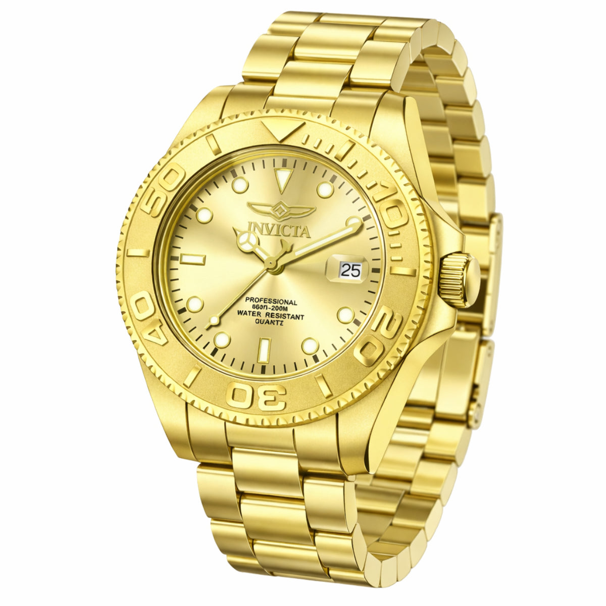 Invicta Quartz Pro Diver Gold Dial Men's Watch 69523