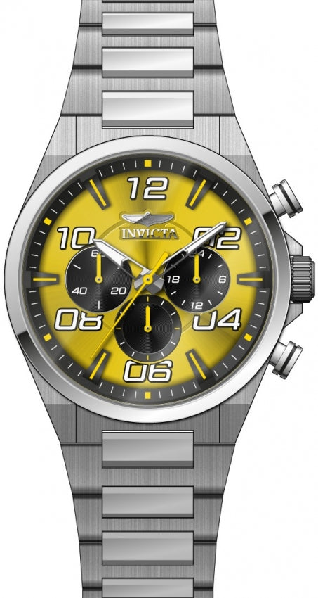 Invicta Quartz Speedway Yellow Dial Men's Watch 50424