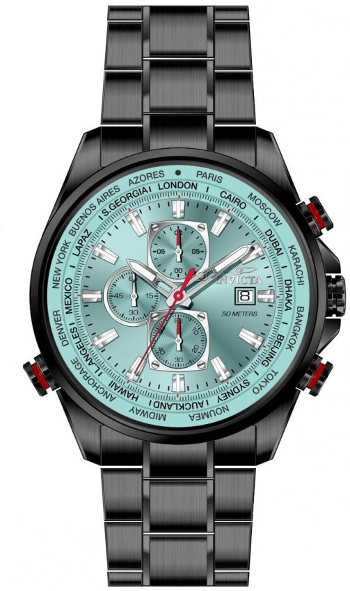 Invicta Quartz Aviator Tiffany Blue Dial Men's Watch 50498
