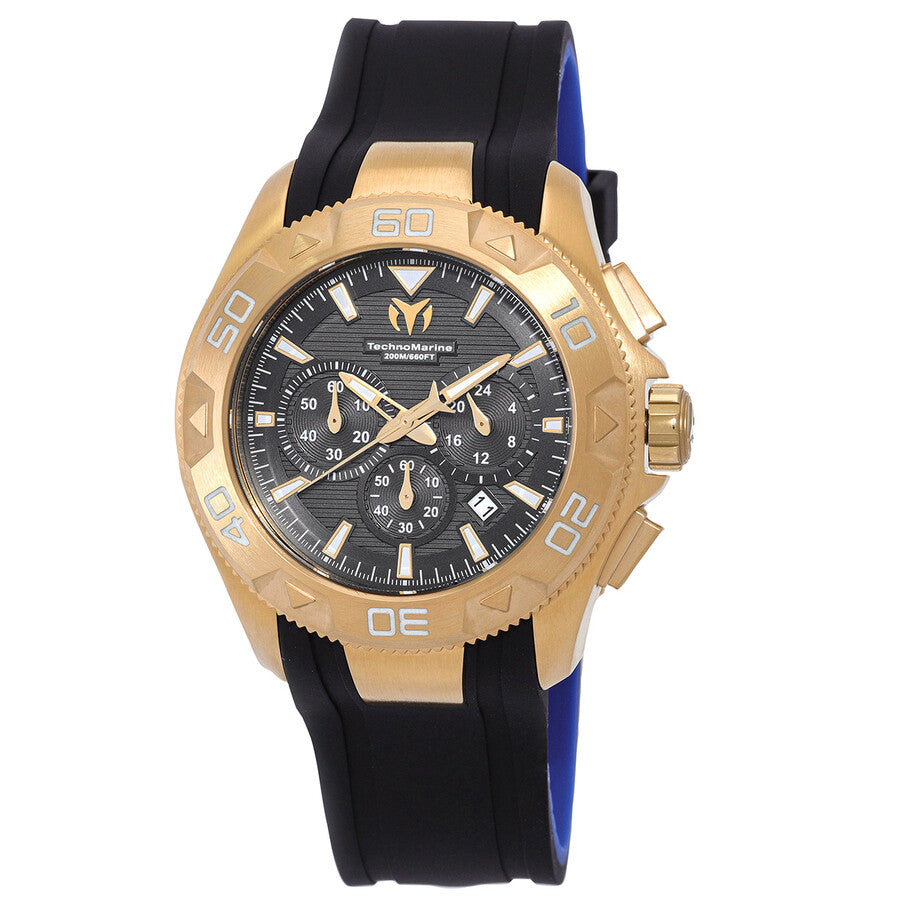 TechnoMarine Quartz UF6 Black Dial Men's Watch TM-622004