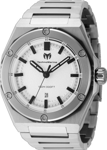 TechnoMarine Quartz CORAL Silver Dial Men's Watch TM-416060