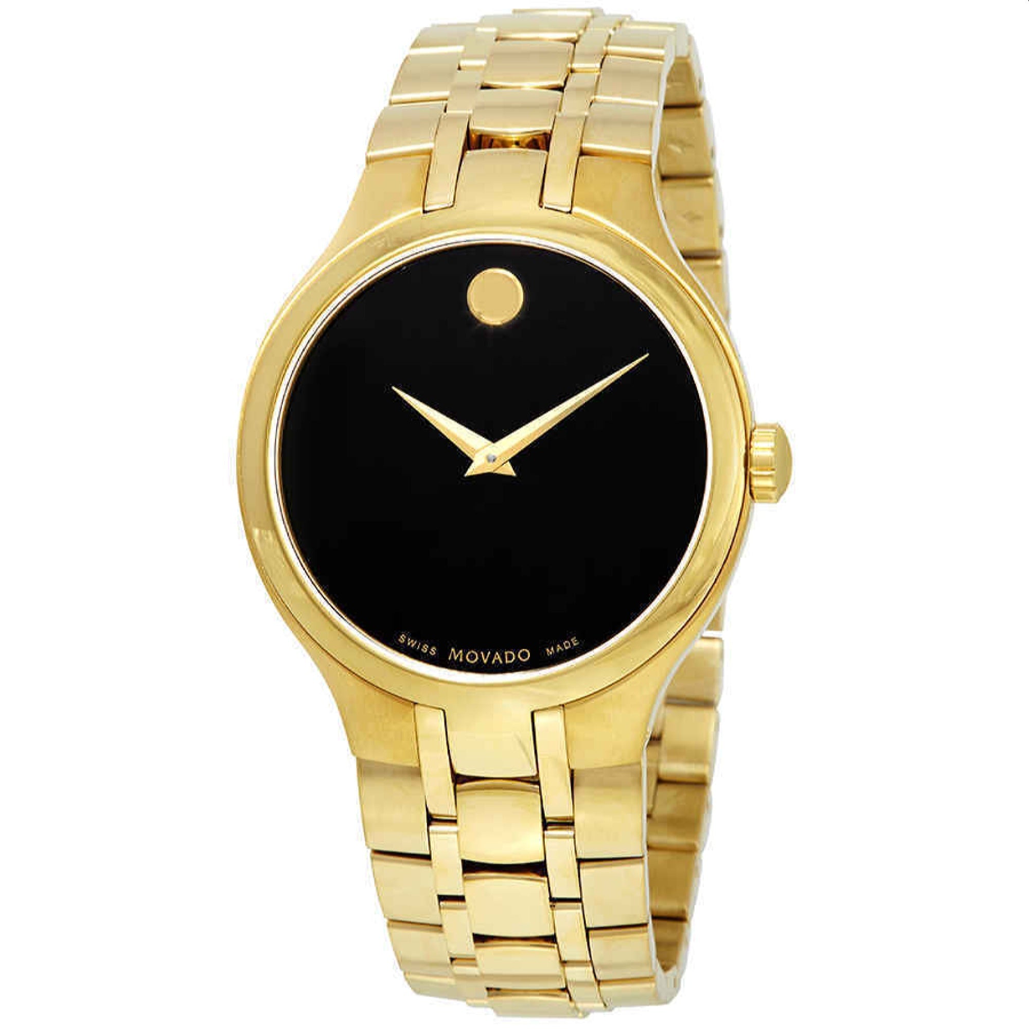 Movado Collection Quartz Black Dial Unisex Watch 0607227