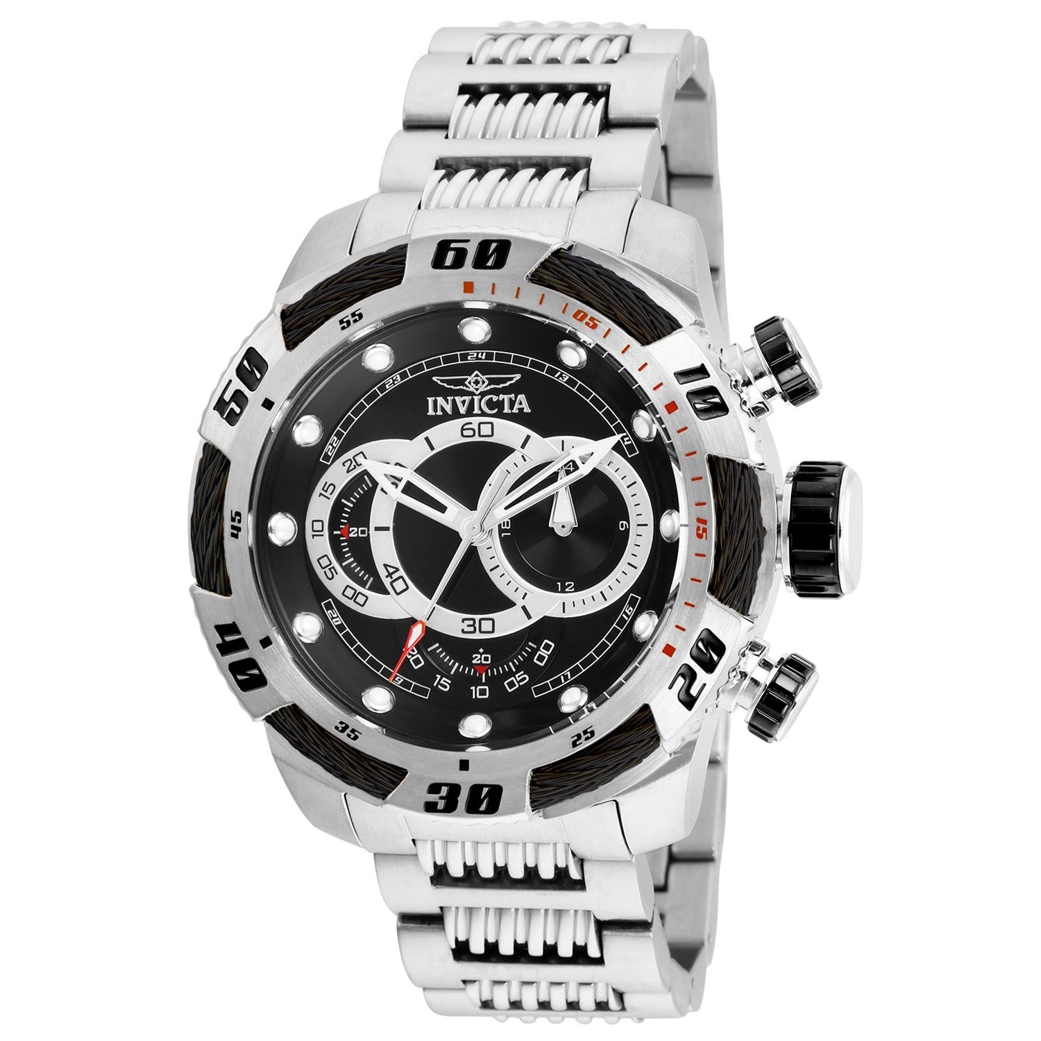 Invicta Speedway Quartz Black Dial Men's Watch 25478