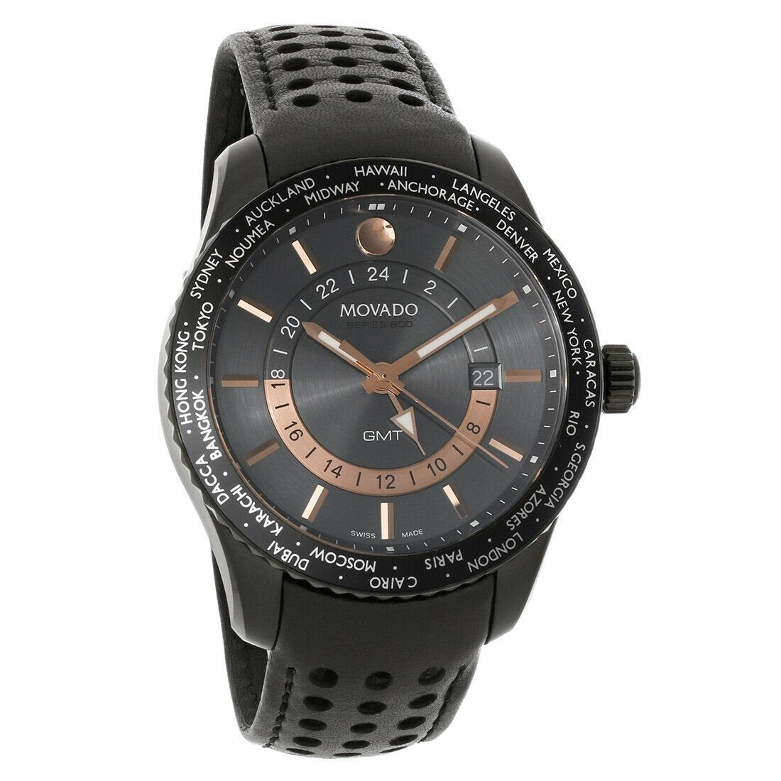 Movado Series 800 Quartz Grey Dial Men's Watch 2600118