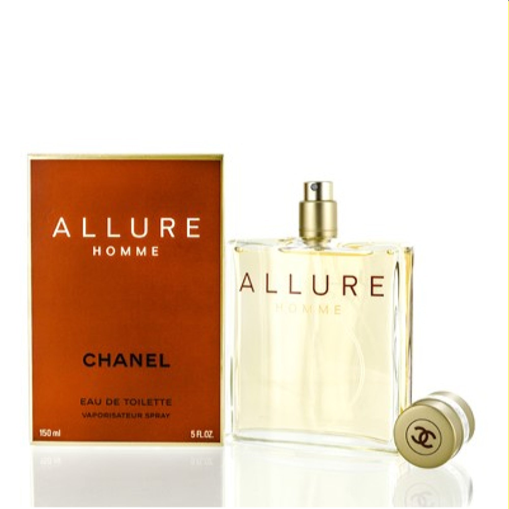 Chanel Men's Allure Homme Chanel Edt Spray 5.0 Oz (150 Ml)  3145891214802