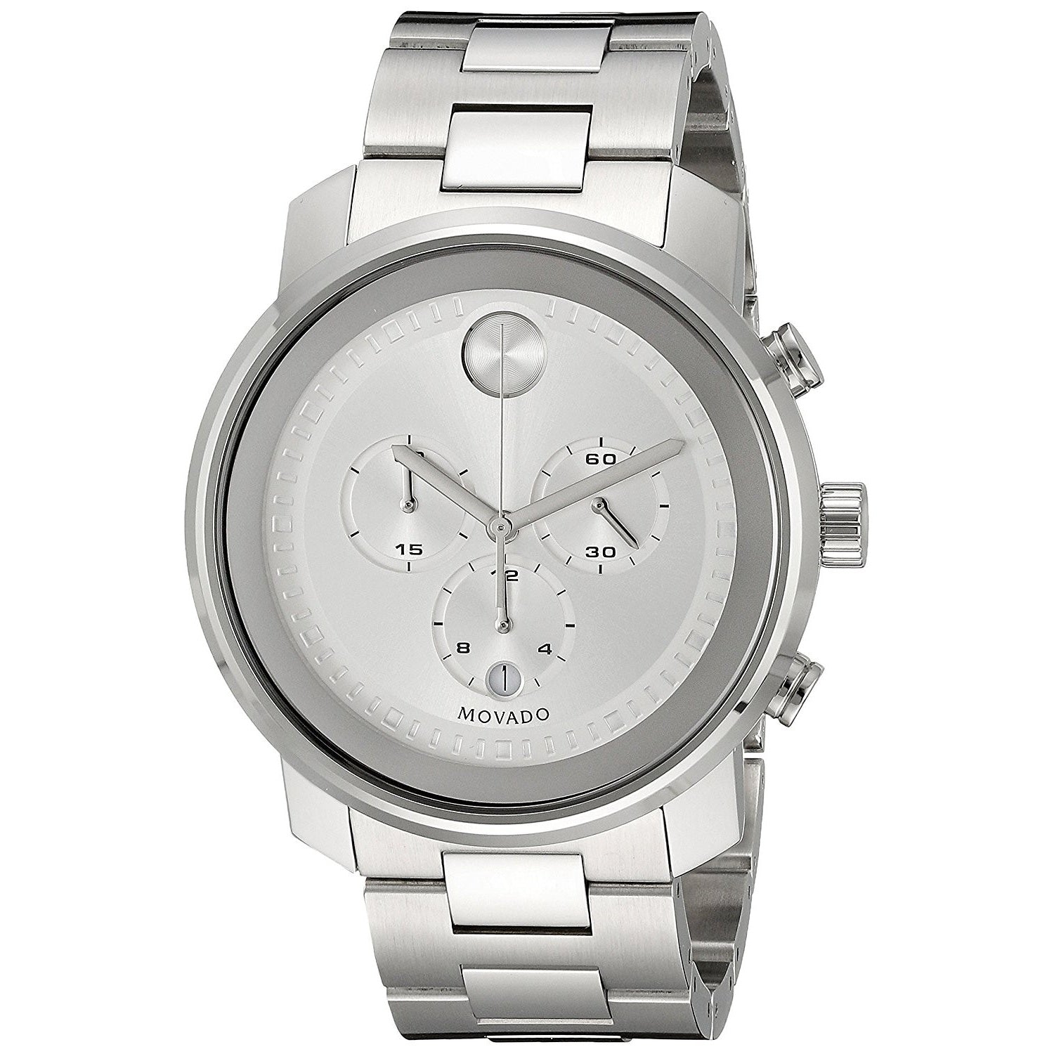 Movado Bold Quartz Chronograph Silver Dial Men's Watch 3600276