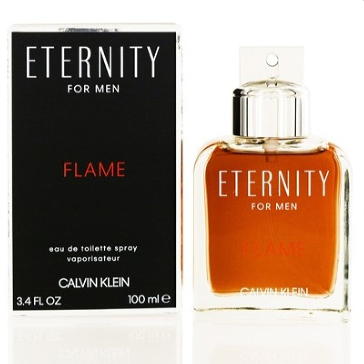 Calvin Klein Men's Eternity Flame Calvin Klein Edt Spray 3.4 Oz (100 Ml)  3614225670435