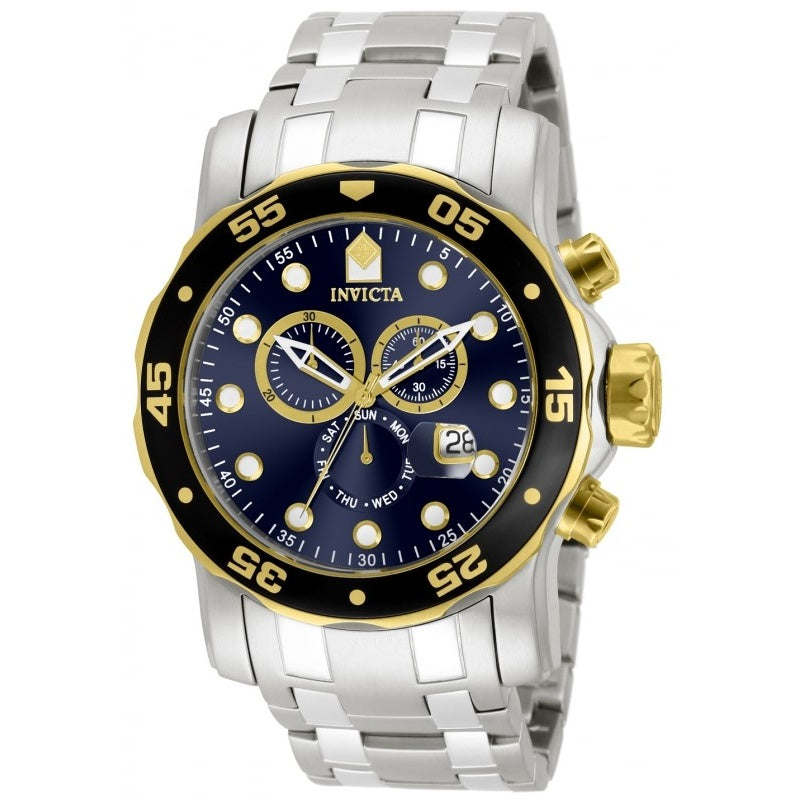 Invicta Pro Diver Quartz Scuba Chronograph Blue Dial Men's Watch 80041