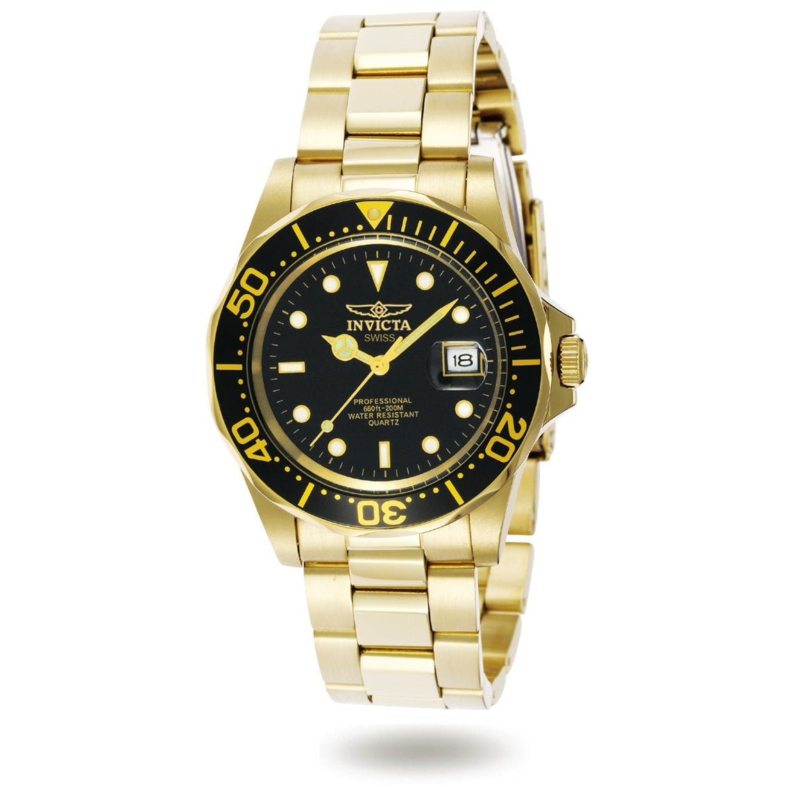 Invicta Pro Diver Quartz Black Dial Men's Watch 9311