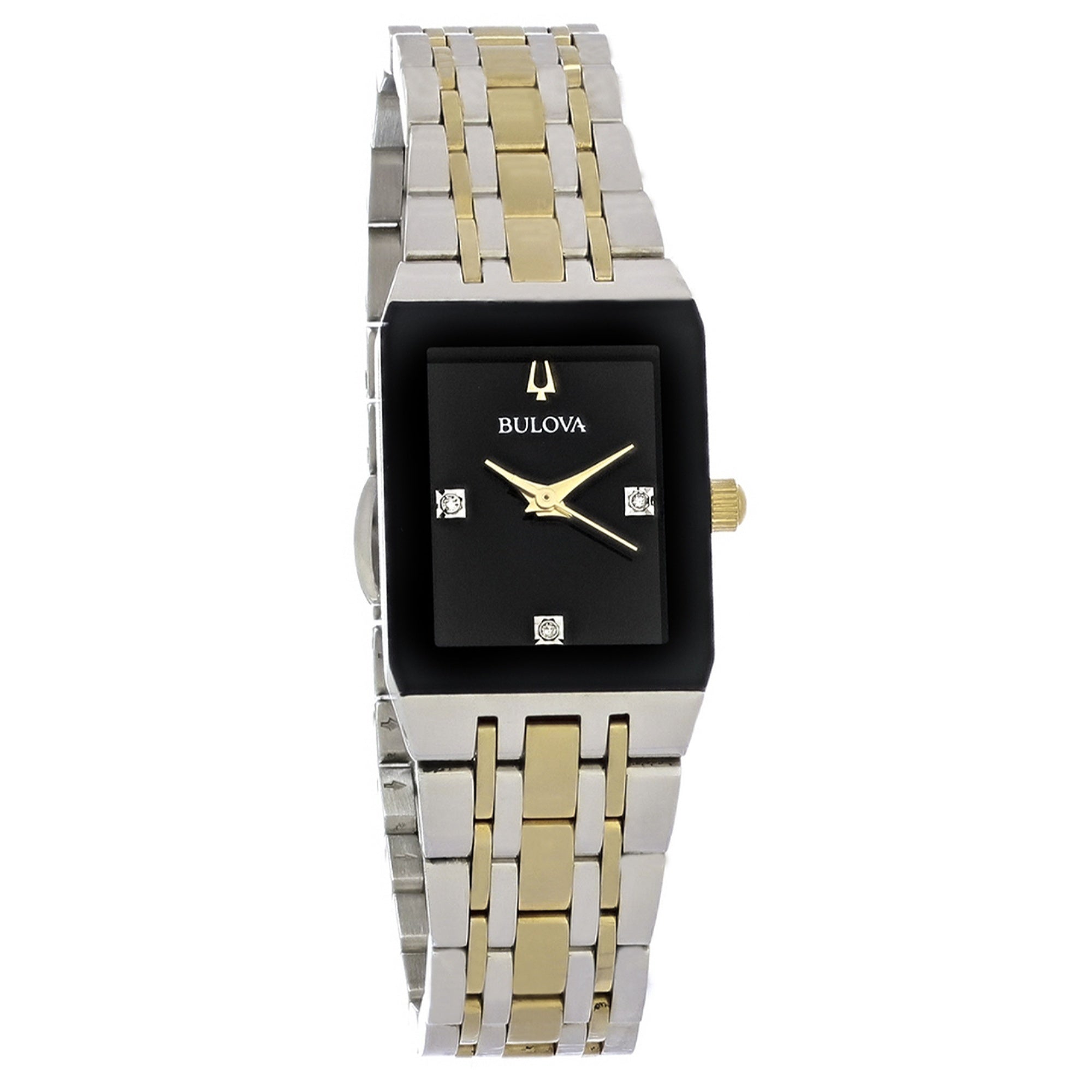 Bulova  Quartz Diamond Black Dial Women's Watch 98P185