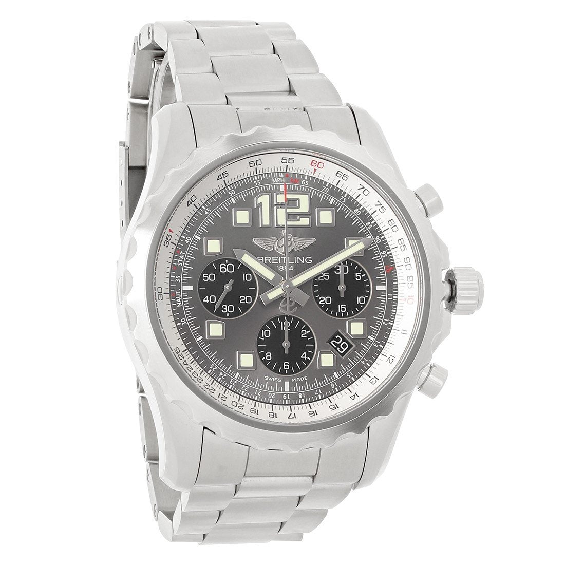 Breitling Chronospace Automatic Chronograph Charcoal Dial Men's Watch A2336035-F555-167A