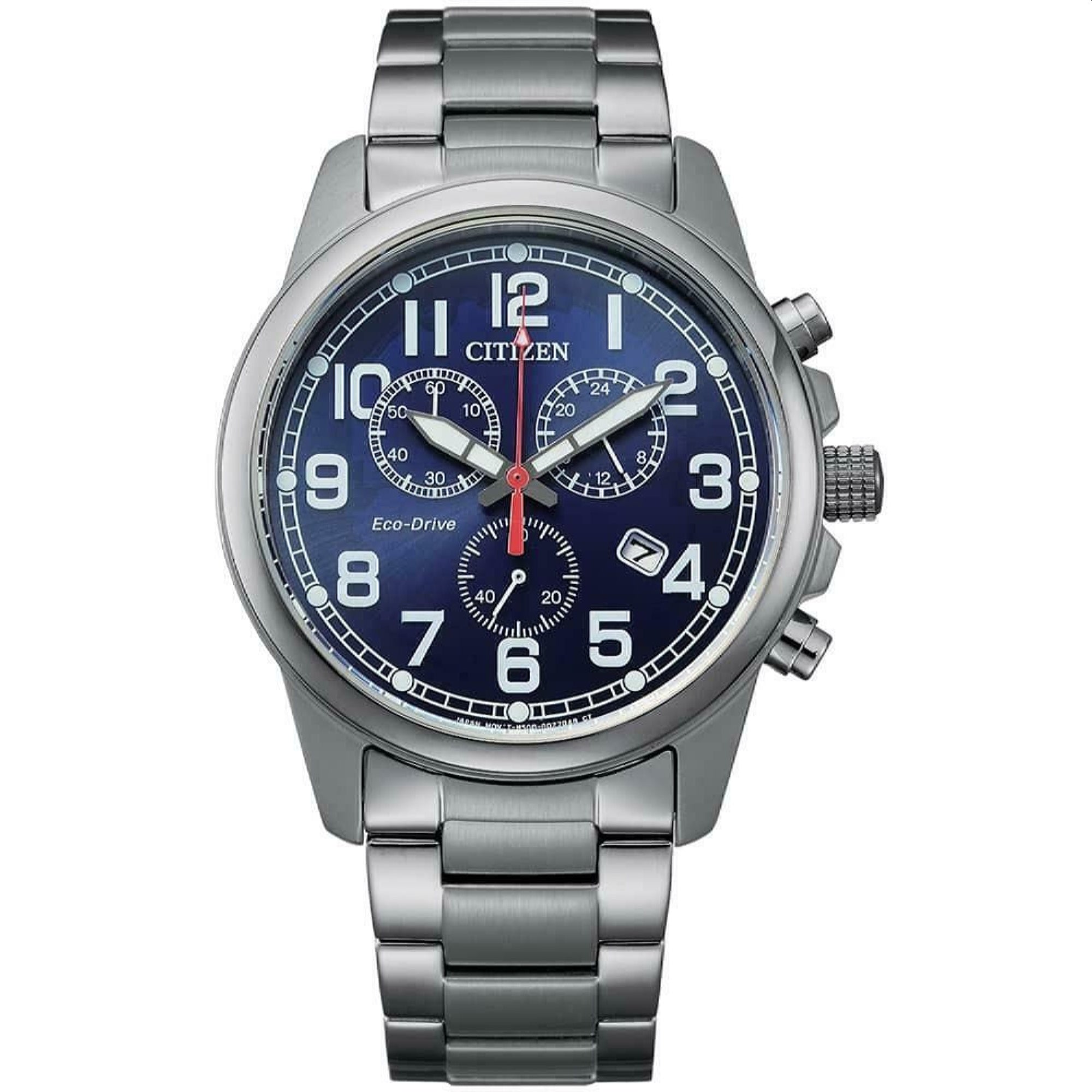 Citizen Eco-drive Quartz Chronograph Silver Dial Men's Watch AT0200-56L