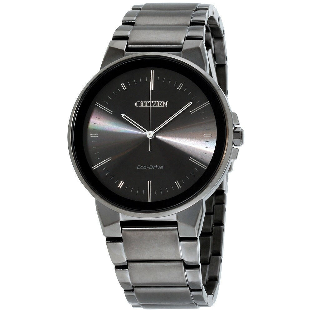 Citizen Axiom Eco-Drive Black Dial Men's Watch BJ6517-52E