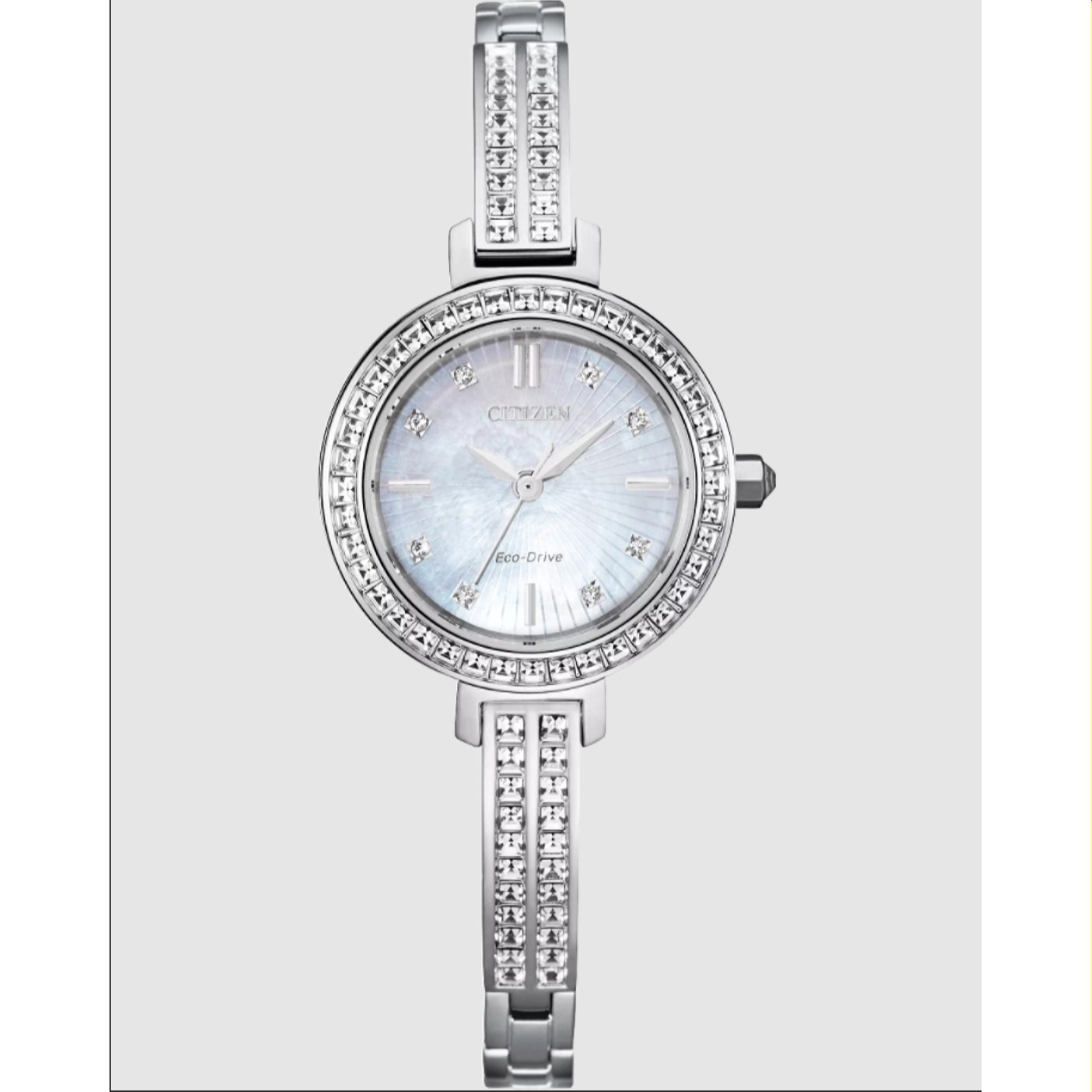 Citizen  Quartz Crystal Mother of Pearl Dial Women's Watch EM0860-51D