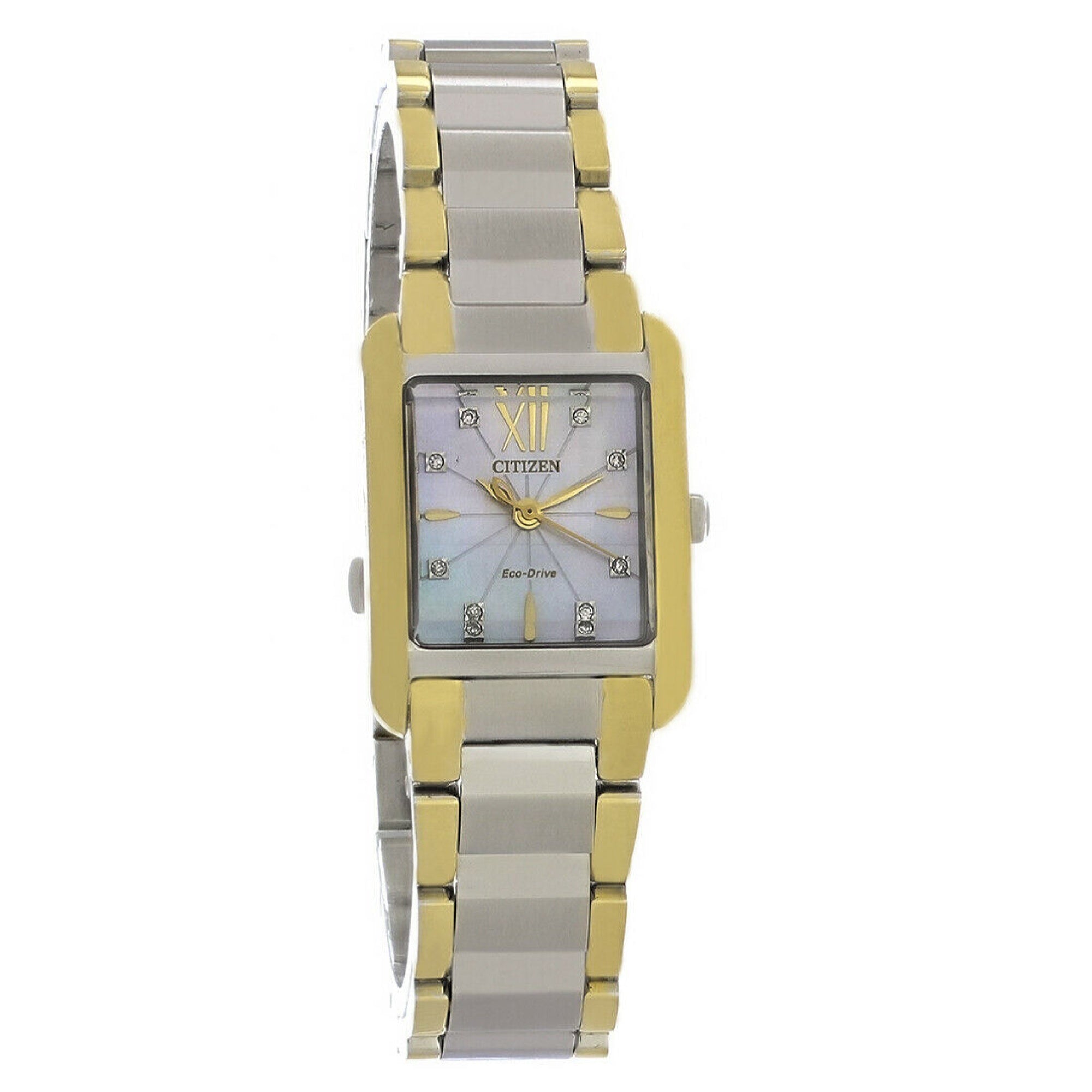 Citizen Bianca Quartz Crystal White Dial Women's Watch EW5554-58D