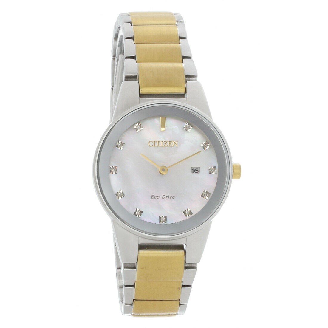 Citizen Axiom Eco-Drive Mother of Pearl Dial Women's Watch GA1059-56D