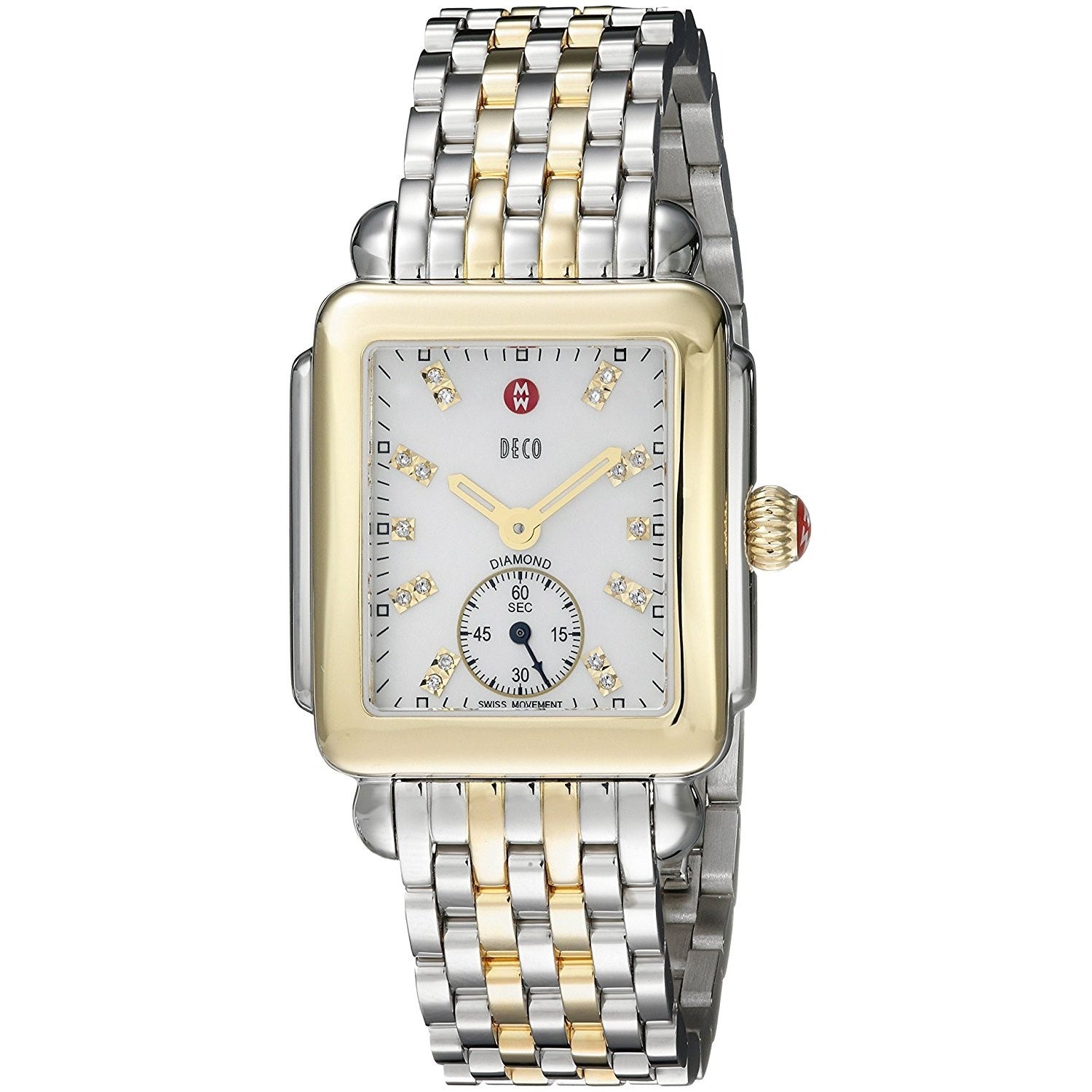 Michele Deco 16 Quartz Diamond Silver Dial Women's Watch MWW06V000042