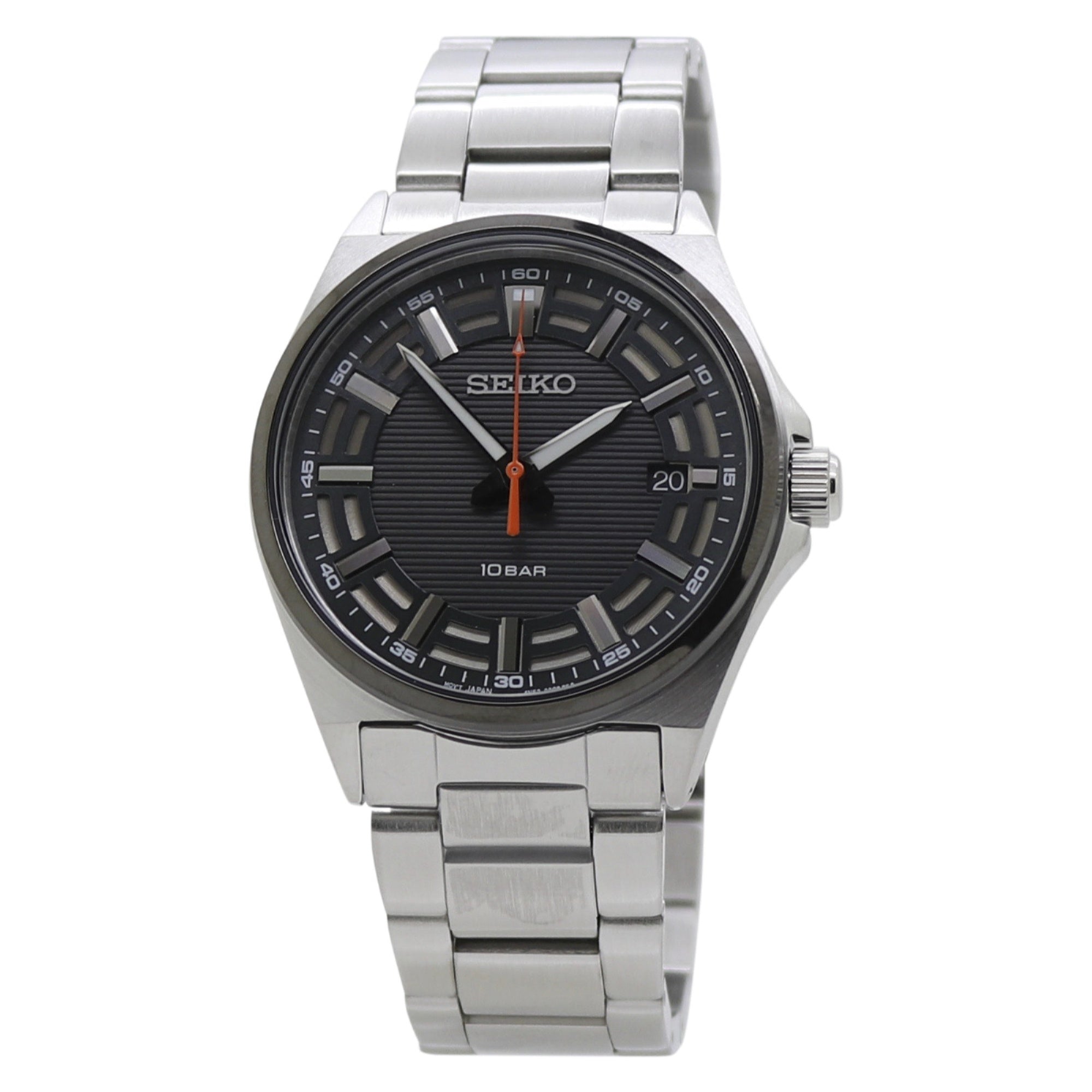 Seiko Seiko Quartz Quartz Black Dial Men's Watch SUR507